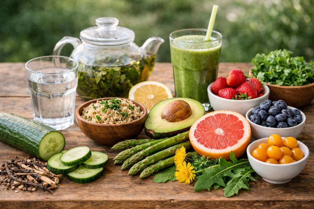 Aliment anti-rétention d&rsquo;eau : draineurs naturels pour un ventre plus plat et moins de gonflements